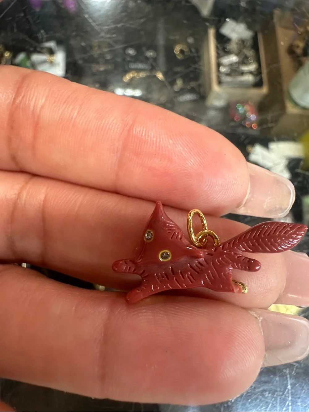 Coach Fox Charm new  .